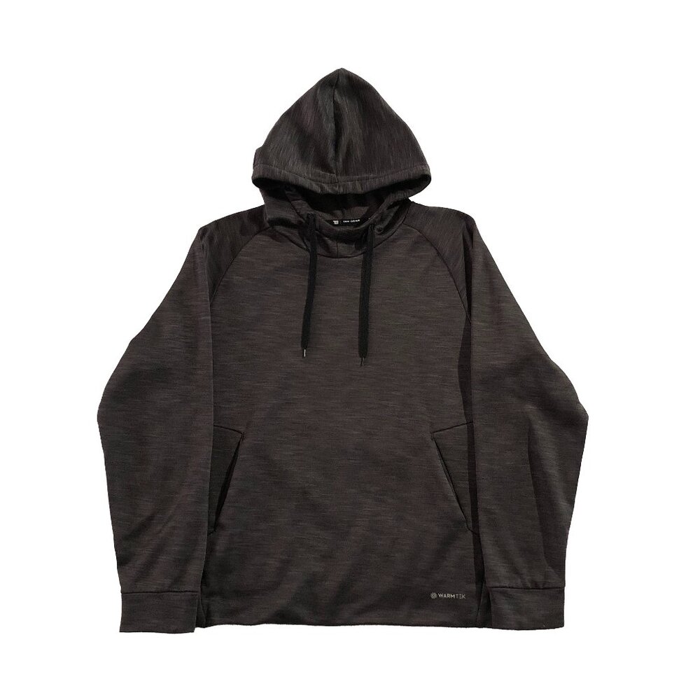 Tek Gear Hoodie Mens Size M Gray Fleece Pullover Activewear Performance